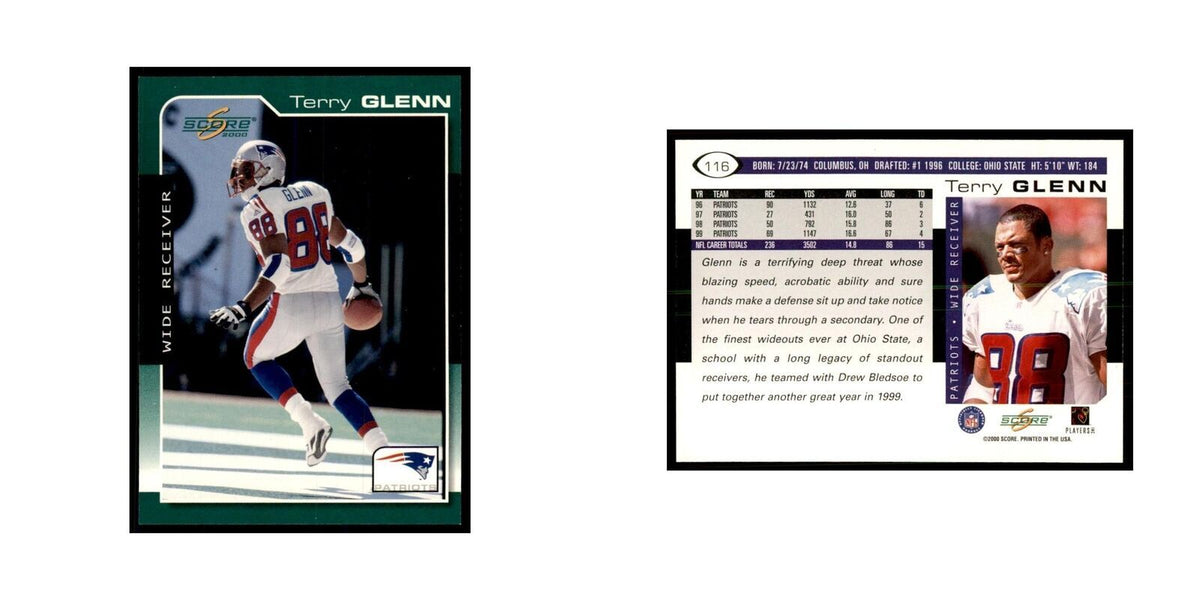 Terry Glenn 2000 Score #116 Football Cards Football Card NM