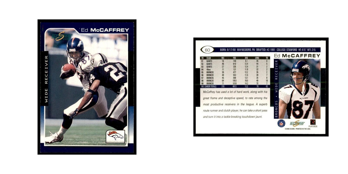 Ed McCaffrey 2000 Score #60 Football Cards Football Card NM