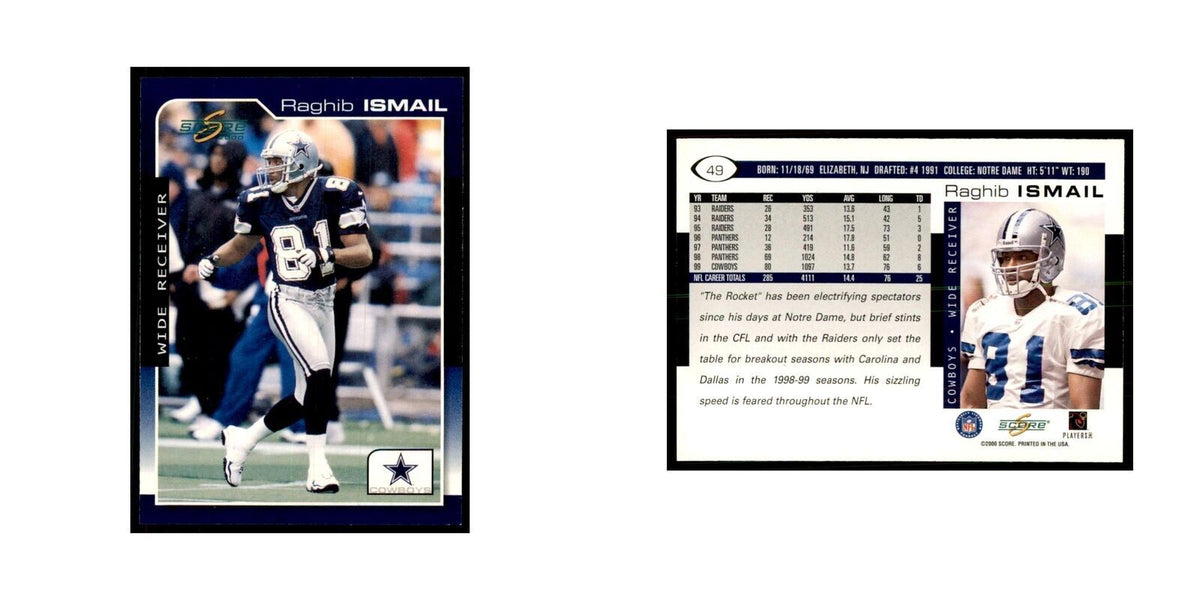 Raghib Ismail 2000 Score #49 Football Cards Football Card NM