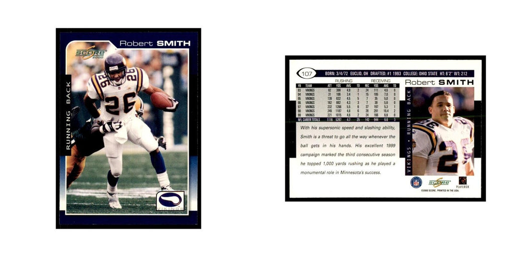 Robert Smith 2000 Score #107 Football Cards Football Card NM