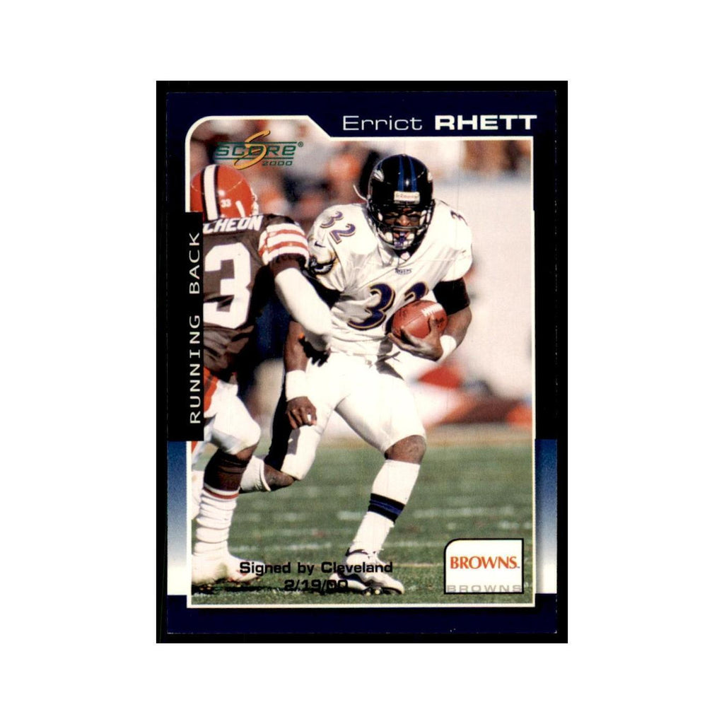 Errict Rhett 2000 Score #42 Football Cards Football Card NM