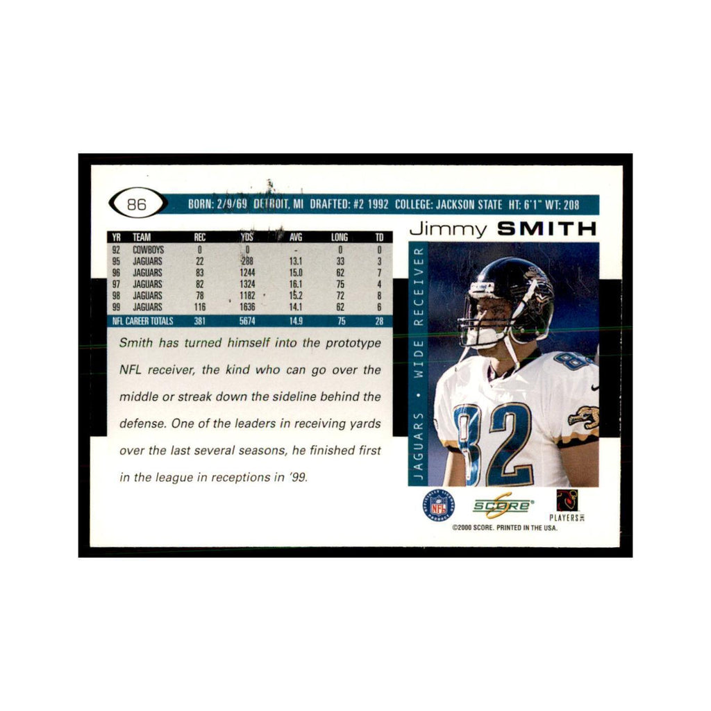 Jimmy Smith 2000 Score #86 Football Cards Football Card NM
