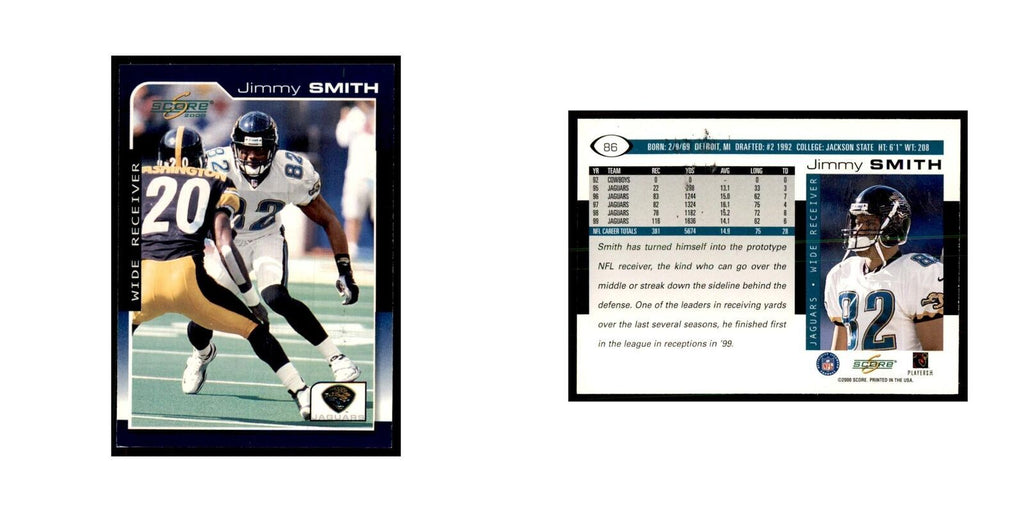 Jimmy Smith 2000 Score #86 Football Cards Football Card NM