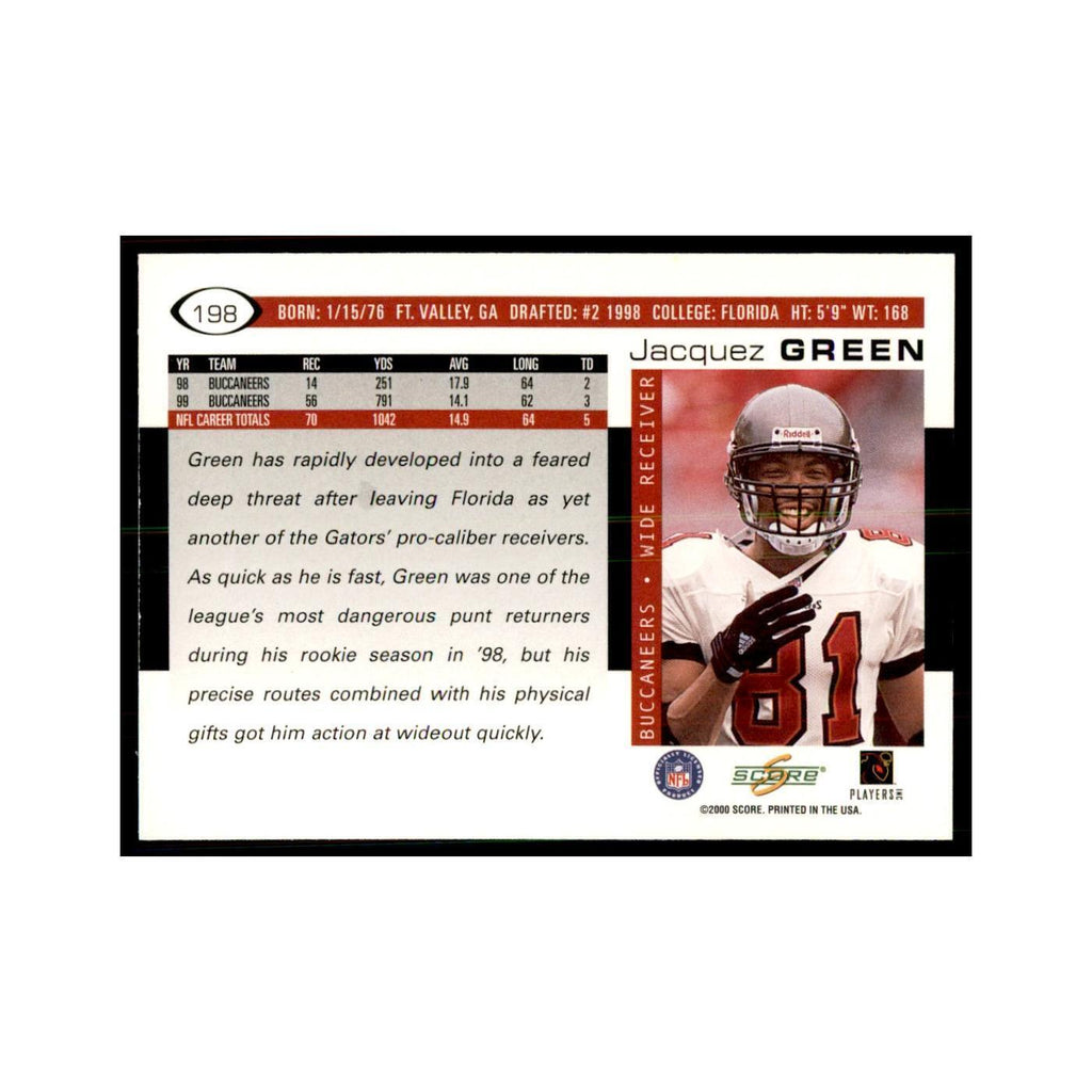 Jacquez Green 2000 Score #198 Football Cards Football Card NM