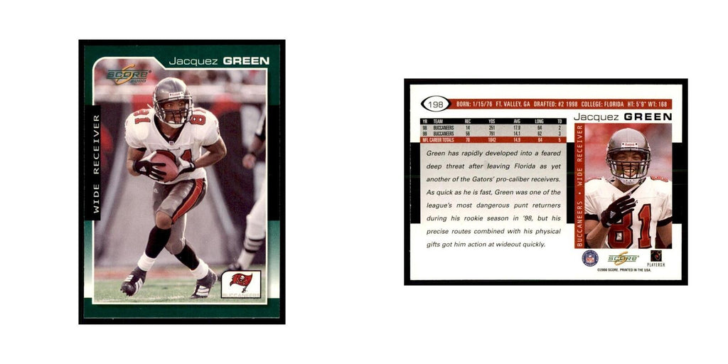 Jacquez Green 2000 Score #198 Football Cards Football Card NM