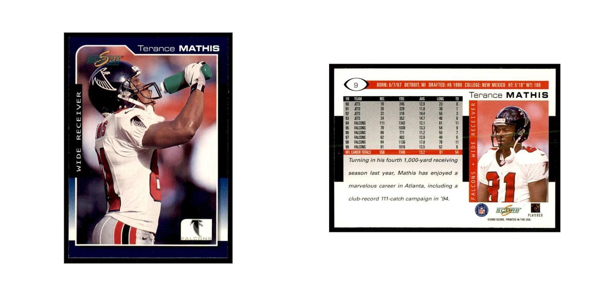 Terance Mathis 2000 Score #9 Football Cards Football Card NM