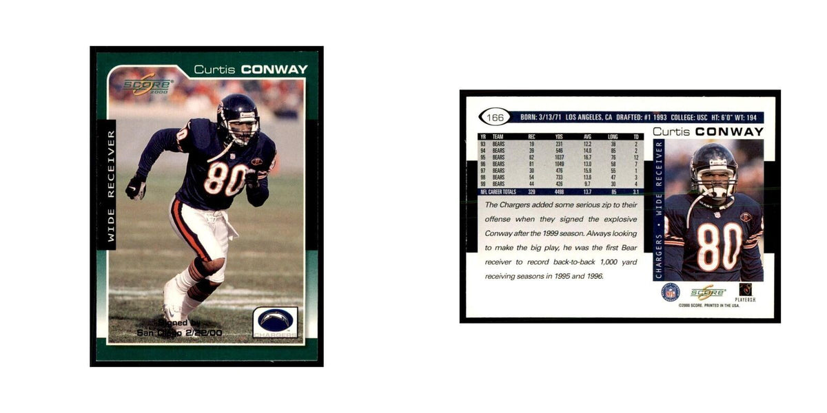 Curtis Conway 2000 Score #166 Football Cards Football Card NM