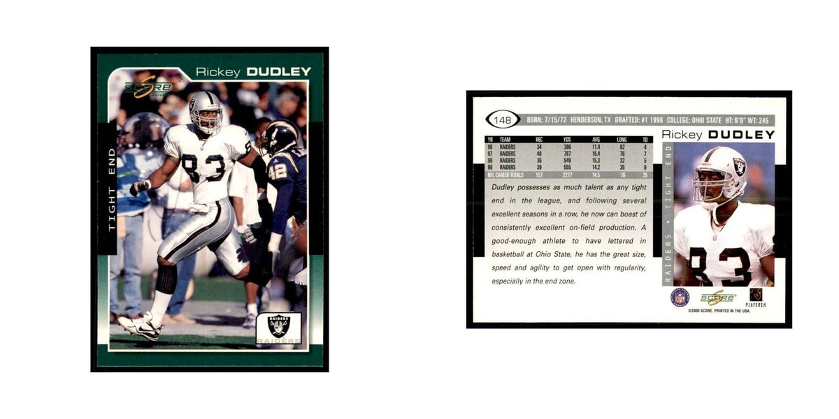 Rickey Dudley 2000 Score #148 Football Cards Football Card NM