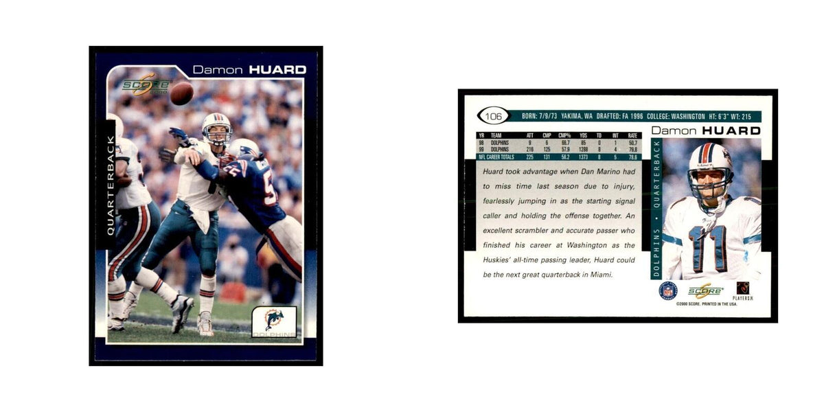 Damon Huard 2000 Score #106 Football Cards Football Card NM