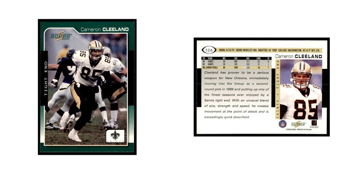 Cameron Cleeland 2000 Score #124 Football Cards Football Card NM