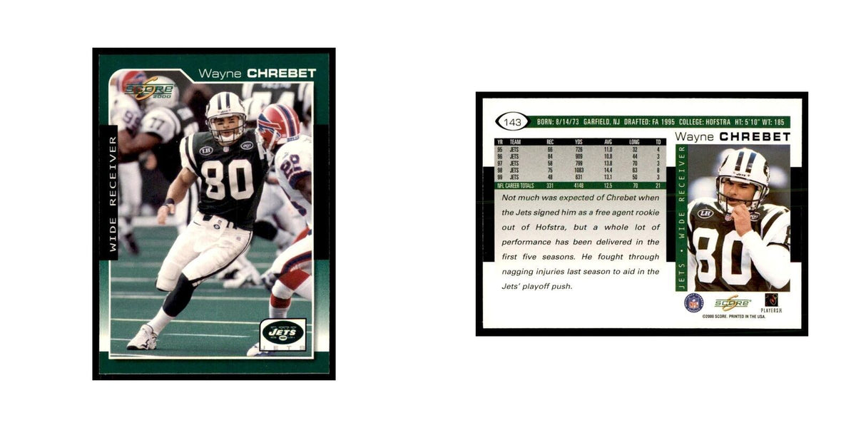 Wayne Chrebet 2000 Score #143 Football Cards Football Card NM