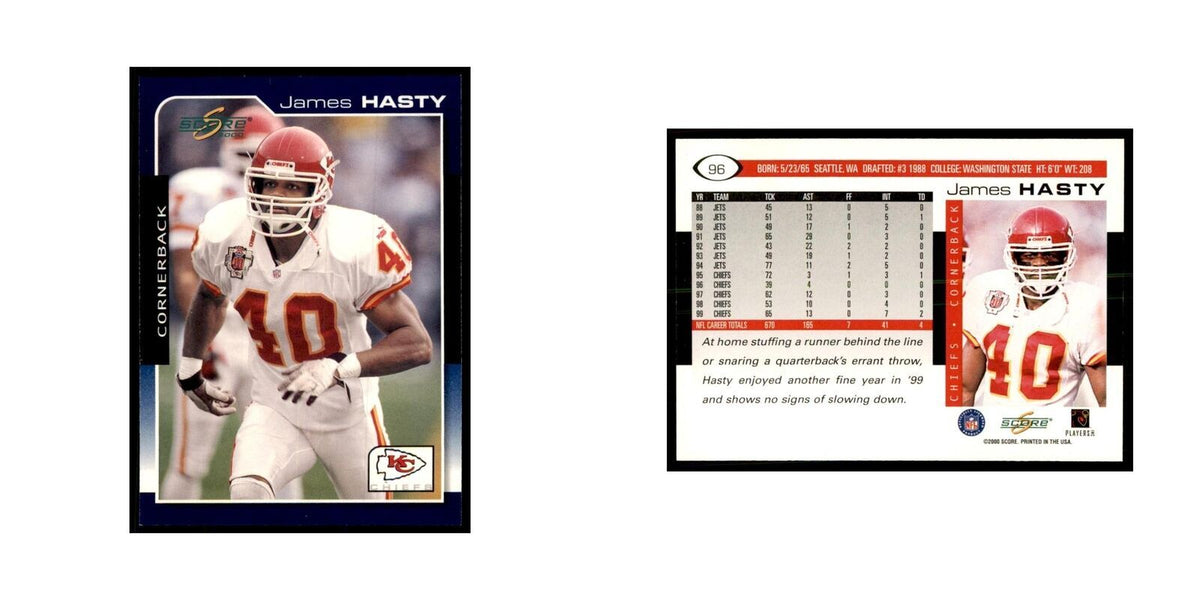 James Hasty 2000 Score #96 Football Cards Football Card NM