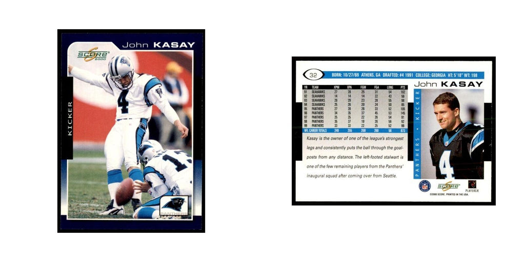 John Kasay 2000 Score #32 Football Cards Football Card NM