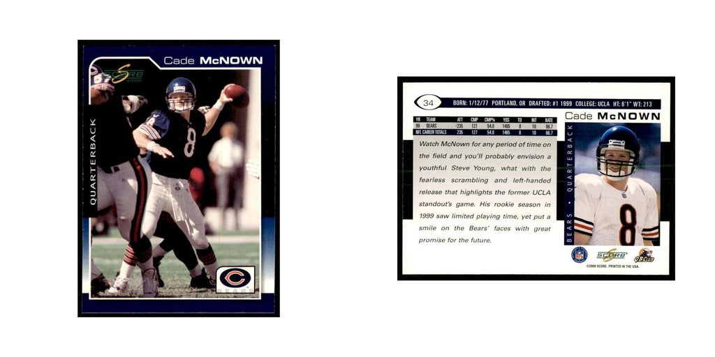 Cade McNown 2000 Score #34 Football Cards Football Card NM