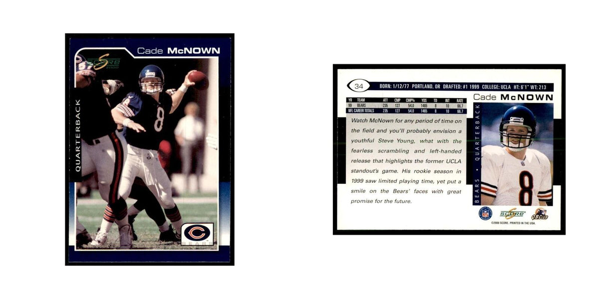 Cade McNown 2000 Score #34 Football Cards Football Card NM