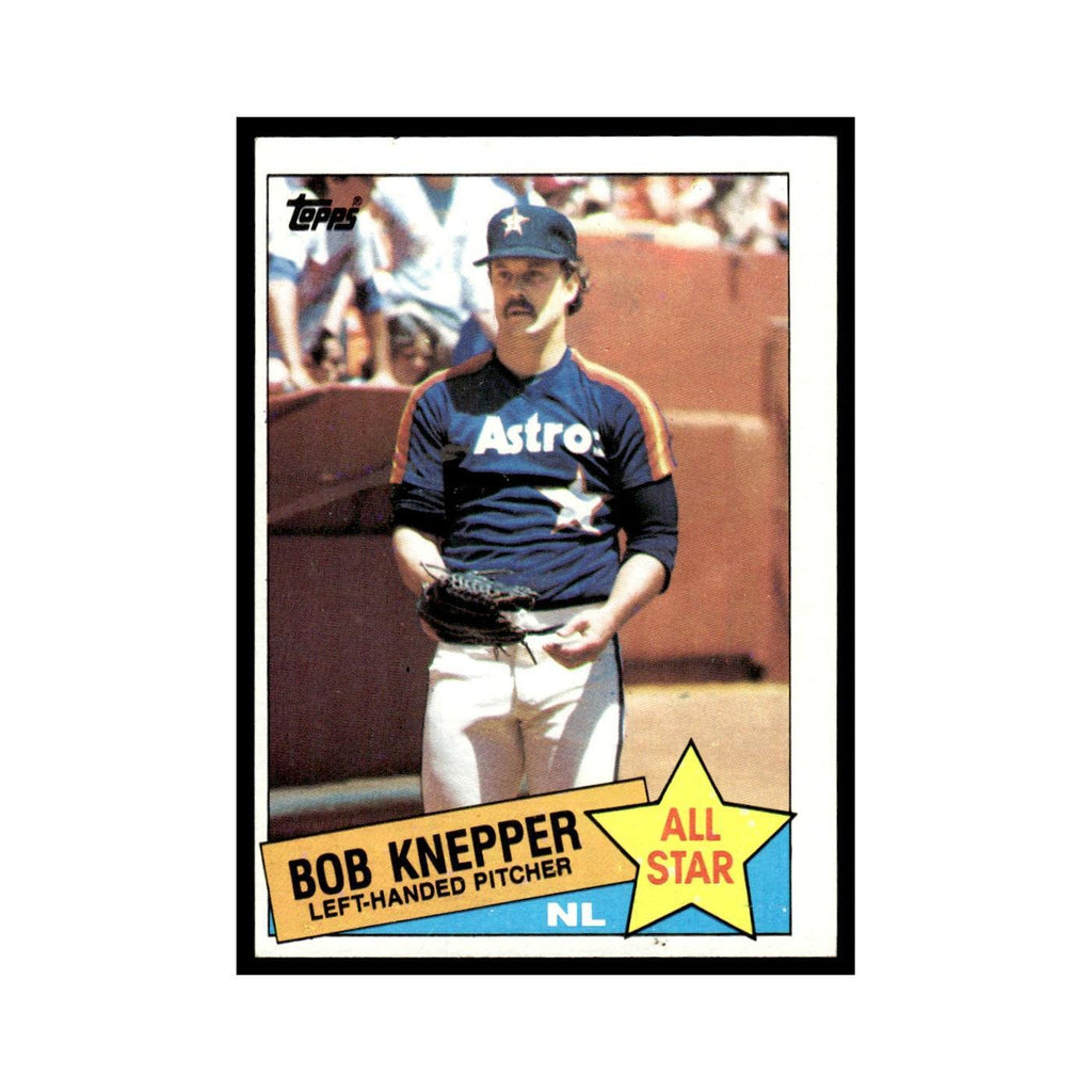 Bob Knepper 1985 Topps #721 Houston Astros Baseball Card EX