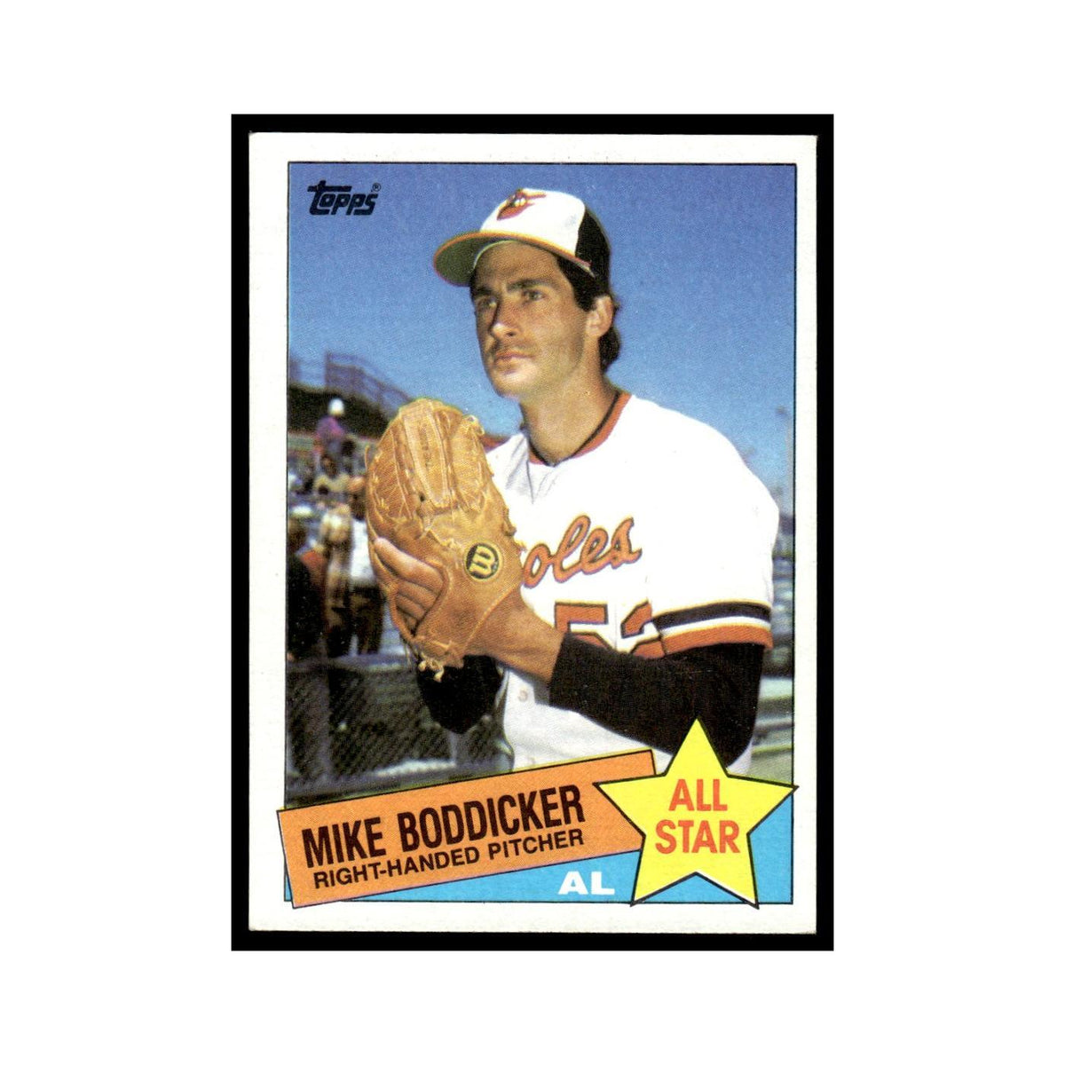 Mike Boddicker 1985 Topps #709 Baltimore Orioles Baseball Card EX