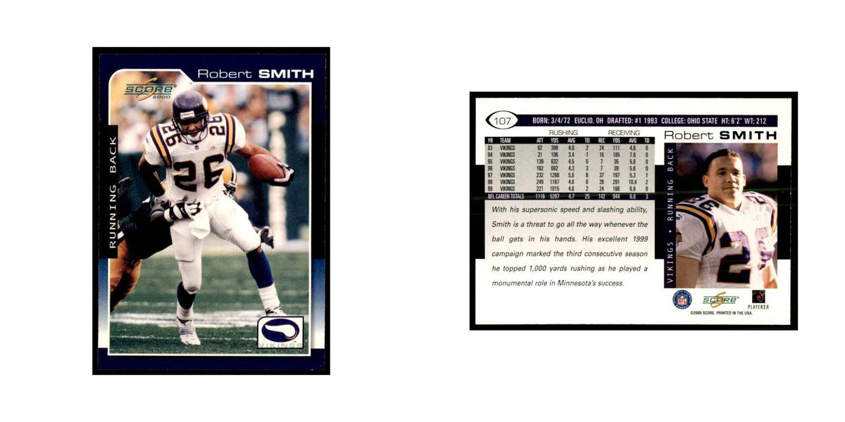 Robert Smith 2000 Score #107 Football Cards Football Card NM