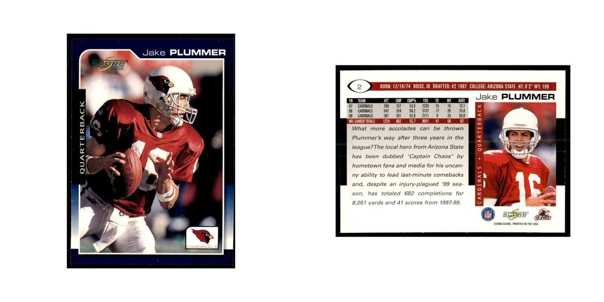 Jake Plummer 2000 Score #2 Football Cards Football Card NM