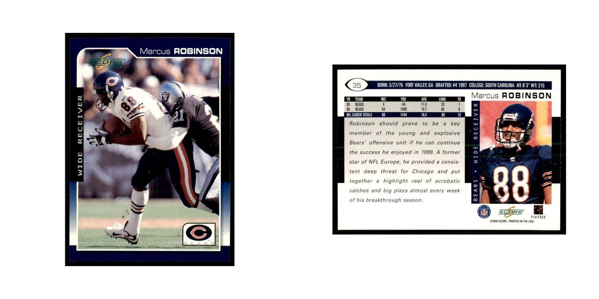 Marcus Robinson 2000 Score #35 Football Cards Football Card NM