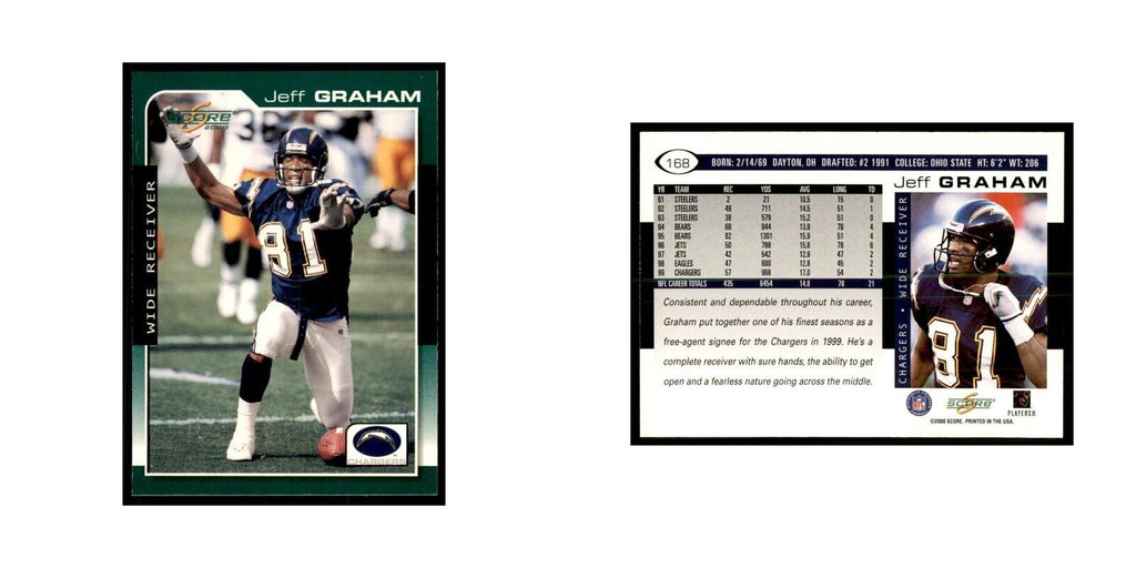 Jeff Graham 2000 Score #168 Football Cards Football Card NM