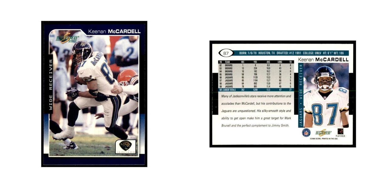 Keenan McCardell 2000 Score #87 Football Cards Football Card NM