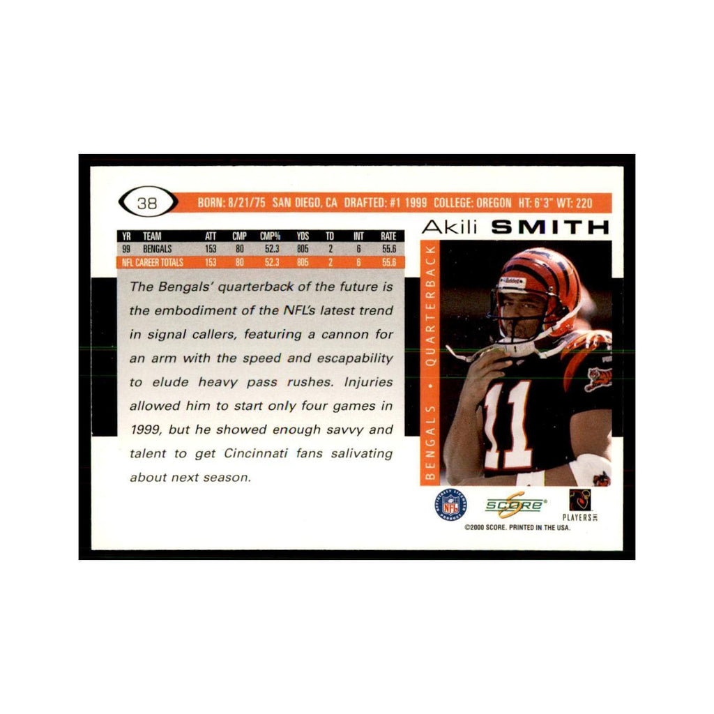 Akili Smith 2000 Score #38 Football Cards Football Card NM