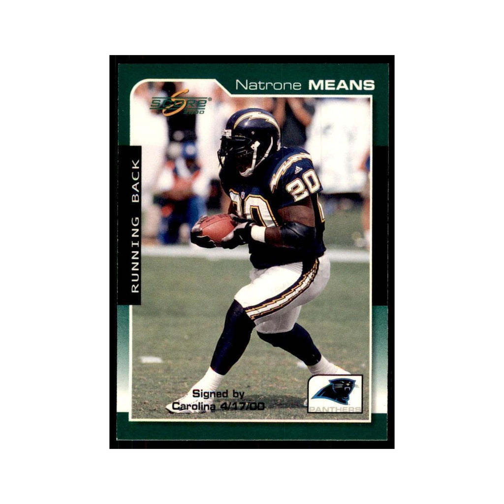 Natrone Means 2000 Score #164 Football Cards Football Card NM