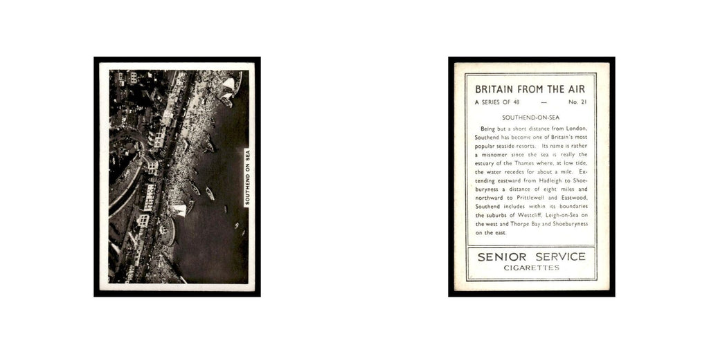 Southend On Sea 1939 Senior Service Britain From Air #21 Tobacco Card VG