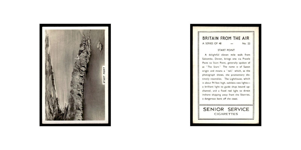 Start Point 1939 Senior Service Britain From Air #22 Tobacco Card VG