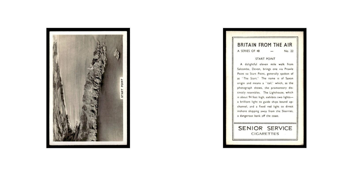 Start Point 1939 Senior Service Britain From Air #22 Tobacco Card VG