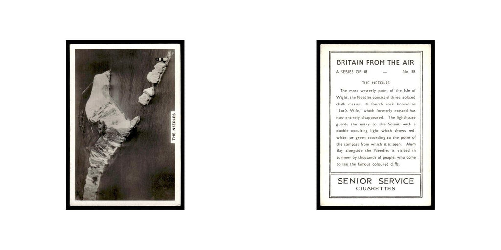The Needles 1939 Senior Service Britain From Air #38 Tobacco Card VG