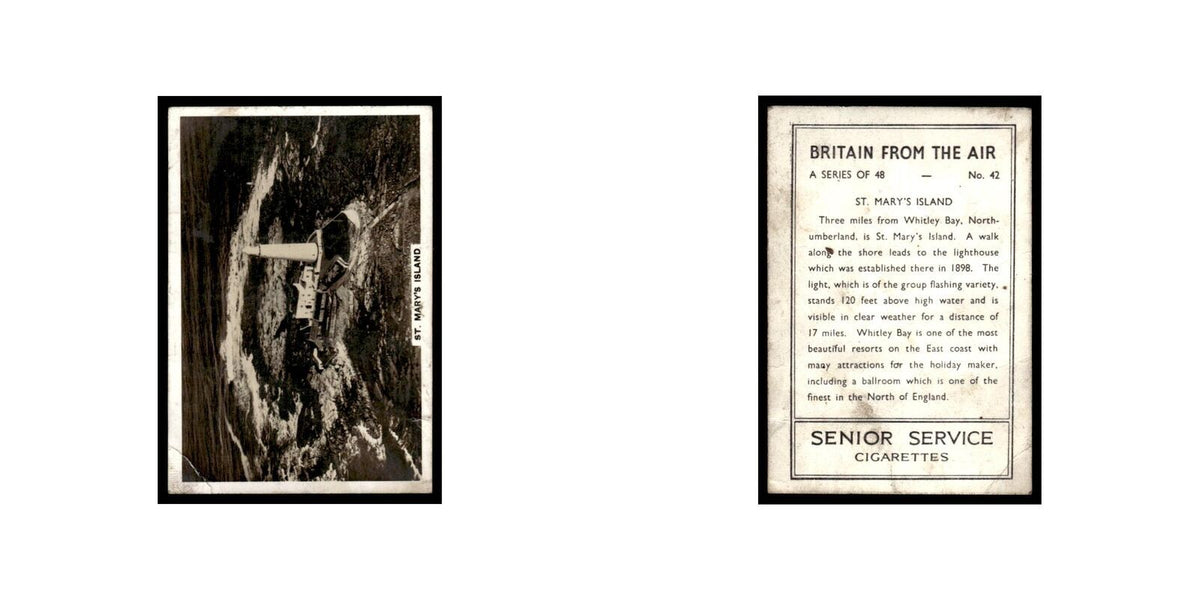 St Marys Island 1939 Senior Service Britain From Air #42 Tobacco Card VG