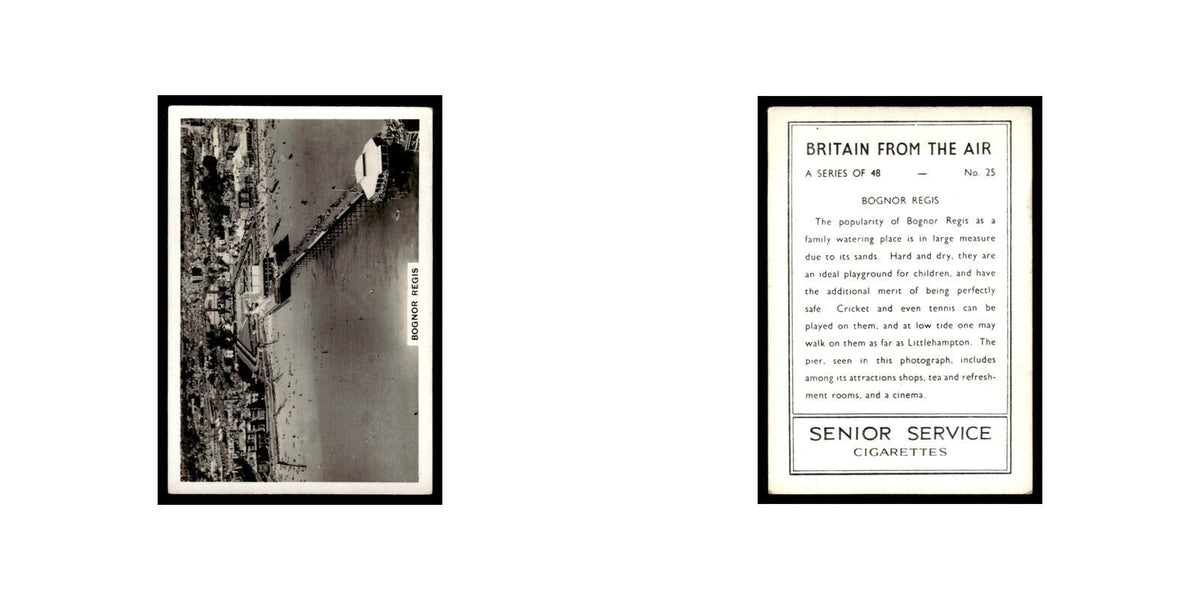 Bognor Regis 1939 Senior Service Britain From Air #25 Tobacco Card VG