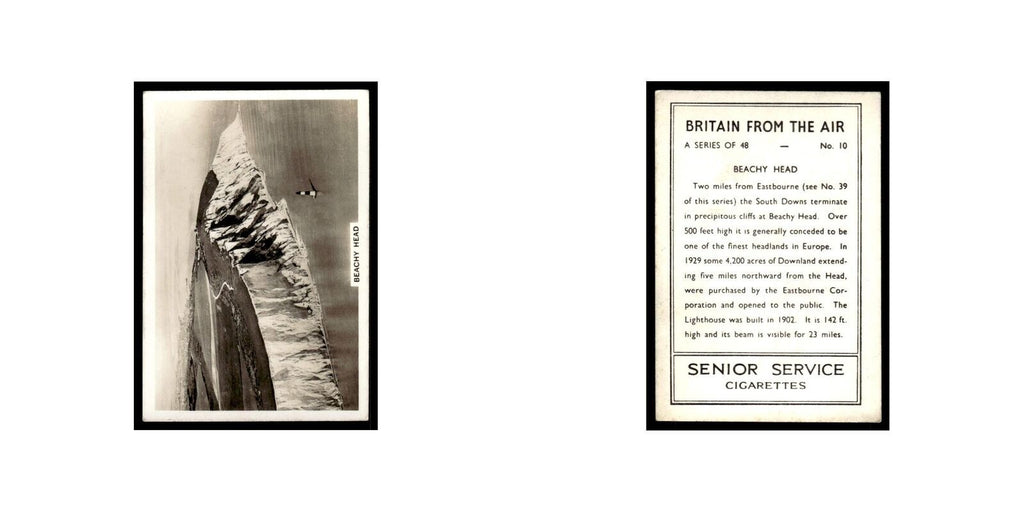 Beachy Head 1939 Senior Service Britain From Air #10 Tobacco Card VG