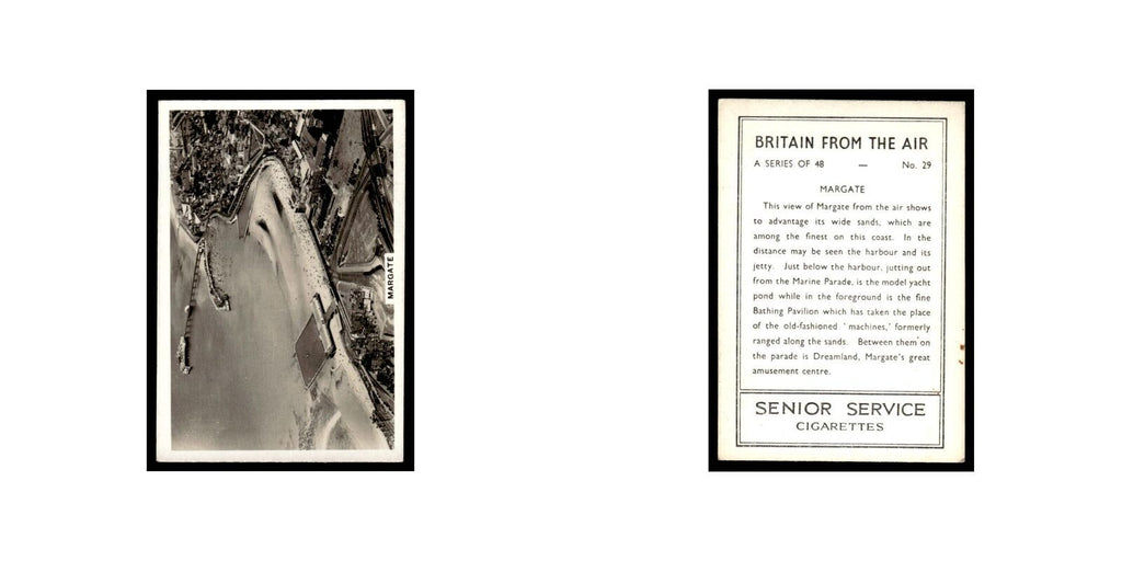 Margate 1939 Senior Service Britain From Air #29 Tobacco Card VG