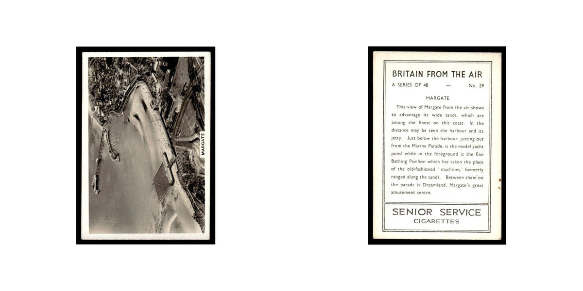Margate 1939 Senior Service Britain From Air #29 Tobacco Card VG