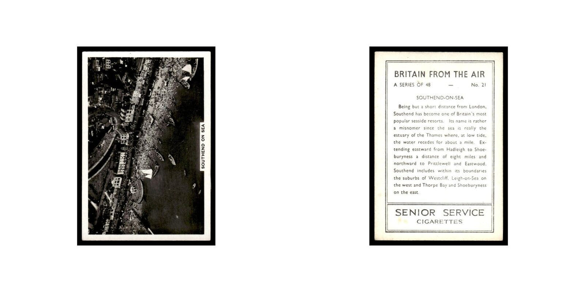 Southend On Sea 1939 Senior Service Britain From Air #21 Tobacco Card VG