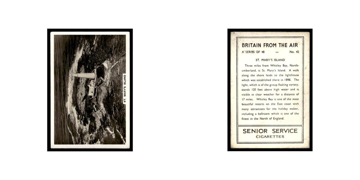 St Marys Island 1939 Senior Service Britain From Air #42 Tobacco Card VG