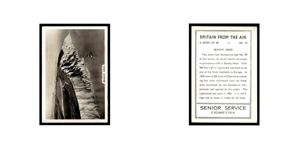 Beachy Head 1939 Senior Service Britain From Air #10 Tobacco Card VG