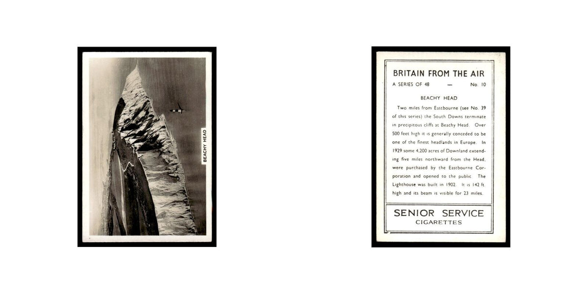 Beachy Head 1939 Senior Service Britain From Air #10 Tobacco Card VG