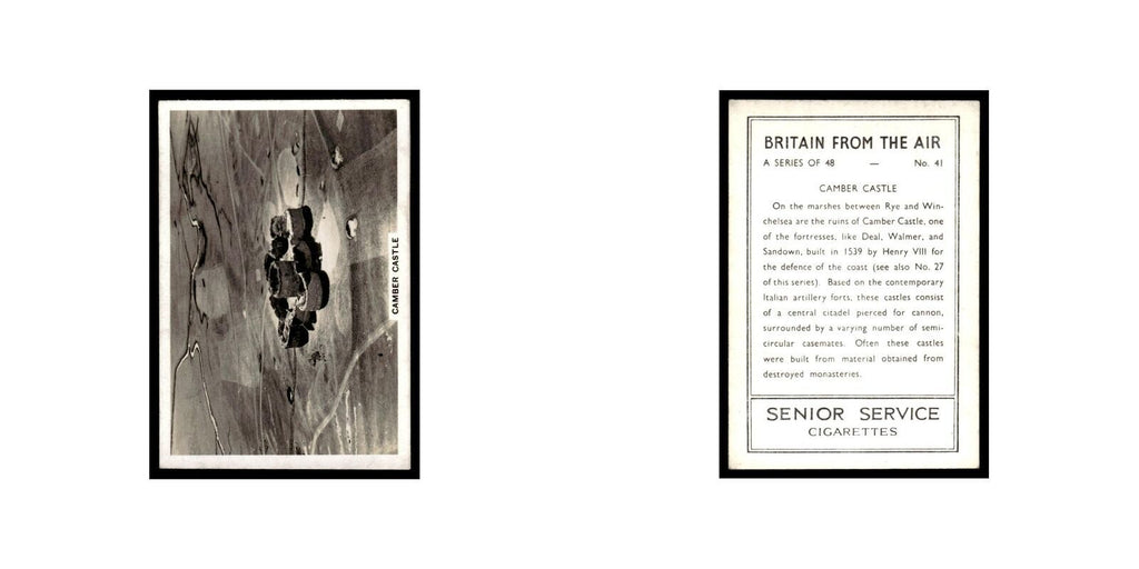 Camber Castle 1939 Senior Service Britain From Air #41 Tobacco Card VG