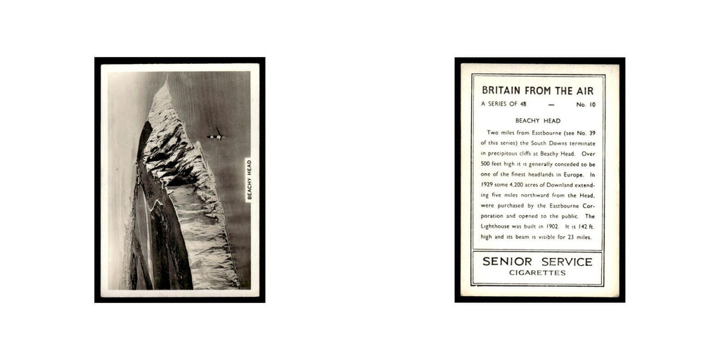 Beachy Head 1939 Senior Service Britain From Air #10 Tobacco Card VG