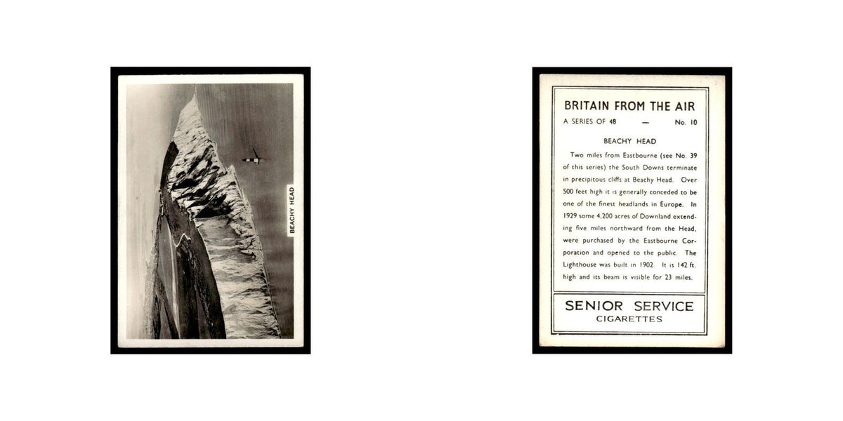 Beachy Head 1939 Senior Service Britain From Air #10 Tobacco Card VG