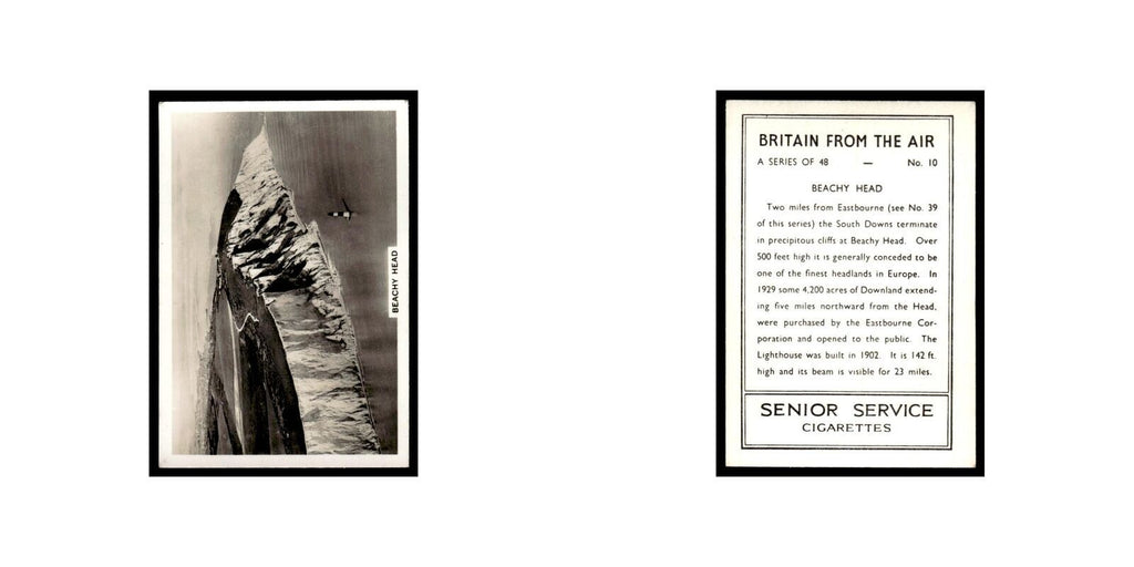 Beachy Head 1939 Senior Service Britain From Air #10 Tobacco Card VG