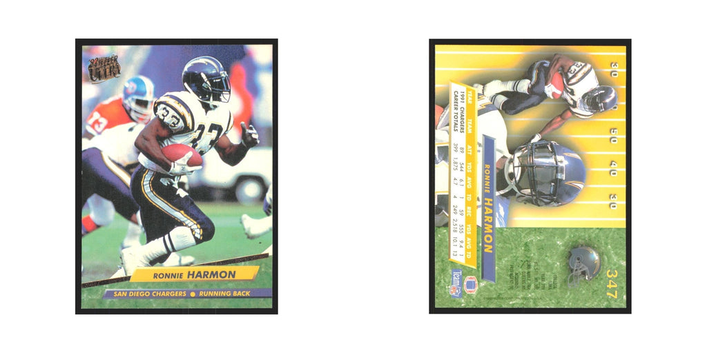 Ronnie Harmon 1992 Fleer Ultra #347 Football Cards Football Card NM