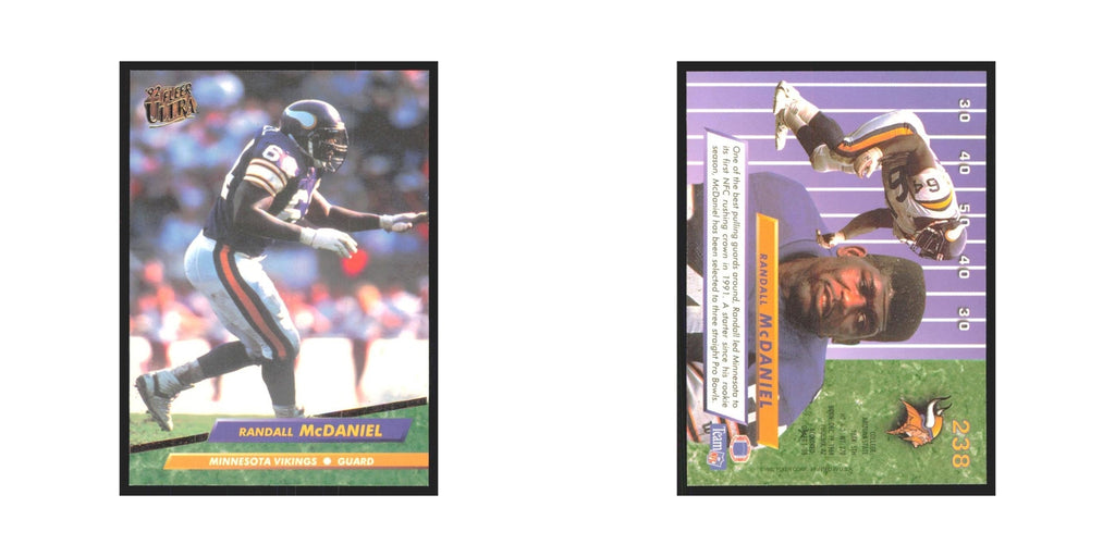 Randall McDaniel 1992 Fleer Ultra #238 Football Cards Football Card NM