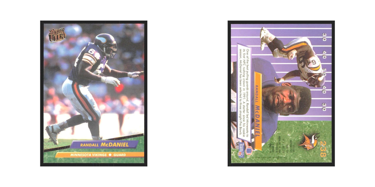 Randall McDaniel 1992 Fleer Ultra #238 Football Cards Football Card NM