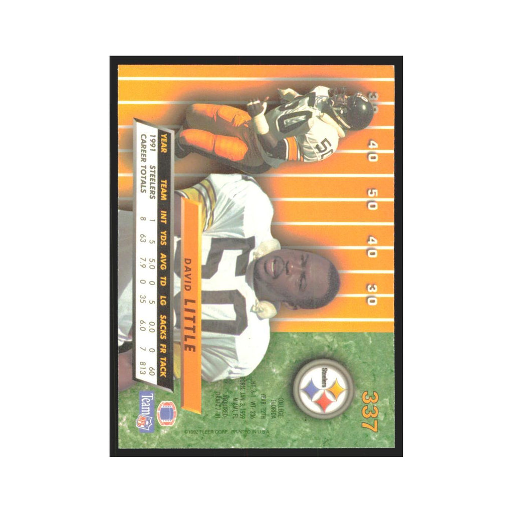 David Little 1992 Fleer Ultra #337 Football Cards Football Card NM