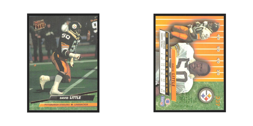 David Little 1992 Fleer Ultra #337 Football Cards Football Card NM